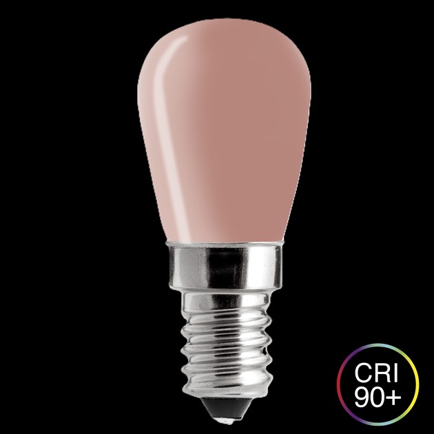 SOFT COLOR blush pink päron E14 3W 1800K dimbar